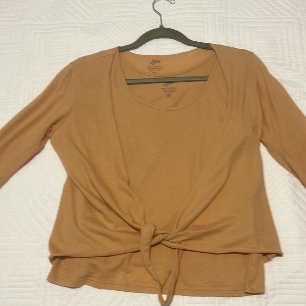 JJill Pima cotton tank and cardigan XSP EUC